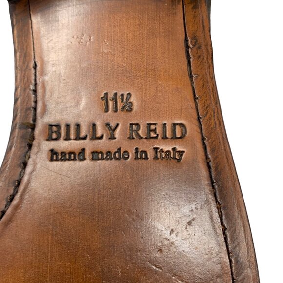 Billy Reid Leather Double Monk Strap Burnish Cap Toe Dress Shoe - Picture 5 of 13